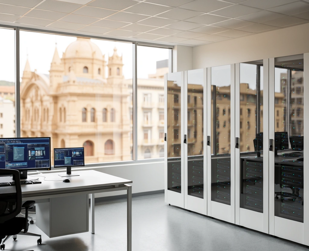 Centro de procesamiento de datos en Santiago